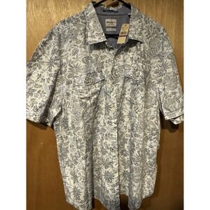 Tommy Bahama XXL Short Sleeve Button Up NWT All Over Print